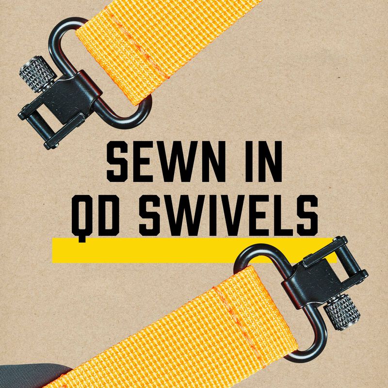 Featherlight Minimalist Black and Orange Sling